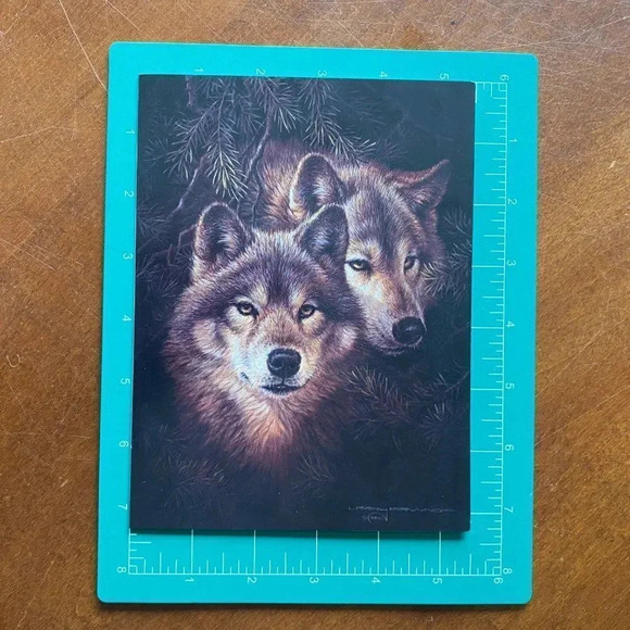 6/pk VTG Leanin' Tree LOVING THOUGHTS Greeting Cards TIMBER MATES Wolves… - Picture 7 of 9